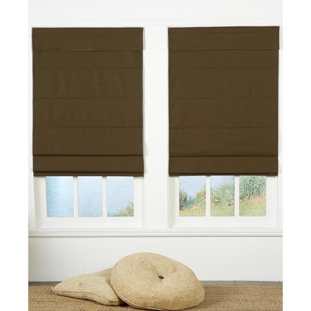 Safe Styles UBQ22X72CC Cordless Roman Shade44; Chocolate - 22 x 72 in.
